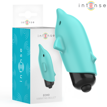 Vibrazione Intensa Delfino Blu - Bullet Tascabile Impermeabile 8 x4,7 cm